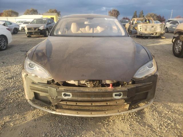 5YJSA1DP8CFP01880 - 2012 TESLA MODEL S Qəhvəyi foto 5