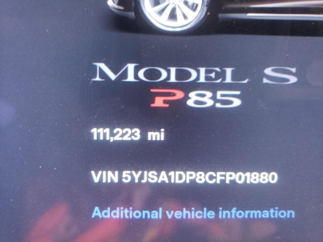 5YJSA1DP8CFP01880 - 2012 TESLA MODEL S Qəhvəyi foto 9