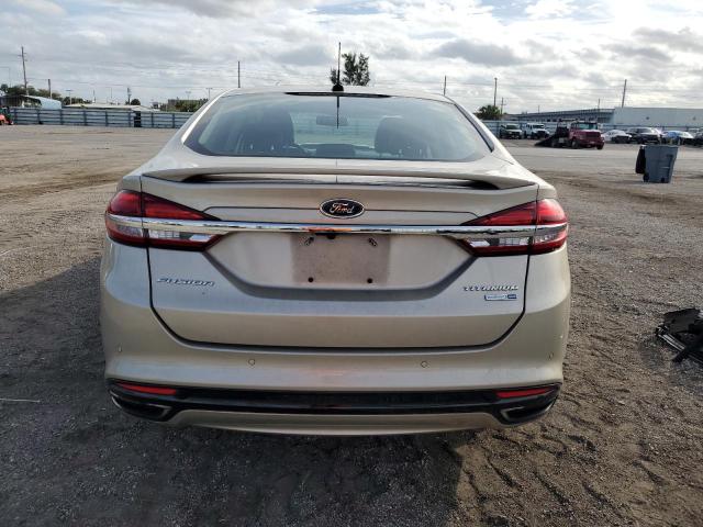 3FA6P0D96JR192420 - 2018 FORD FUSION TITANIUM/PLATINUM BEIGE photo 6