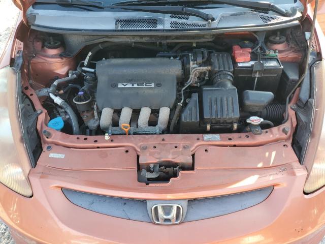 JHMGD38647S047204 - 2007 HONDA FIT S ORANGE photo 11