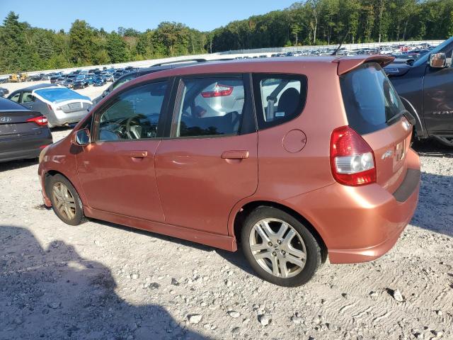 JHMGD38647S047204 - 2007 HONDA FIT S ORANGE photo 2