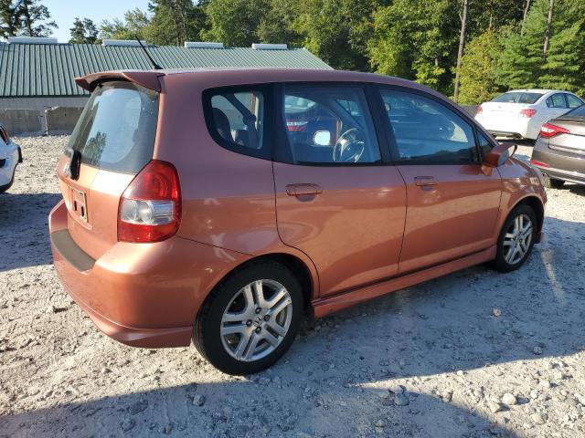 JHMGD38647S047204 - 2007 HONDA FIT S ORANGE photo 3