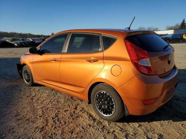 KMHCT5AE4GU278801 - 2016 HYUNDAI ACCENT SE ORANGE photo 2