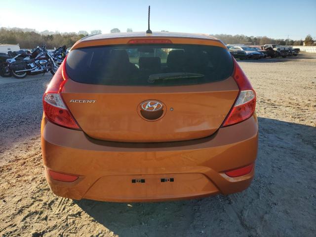 KMHCT5AE4GU278801 - 2016 HYUNDAI ACCENT SE ORANGE photo 6