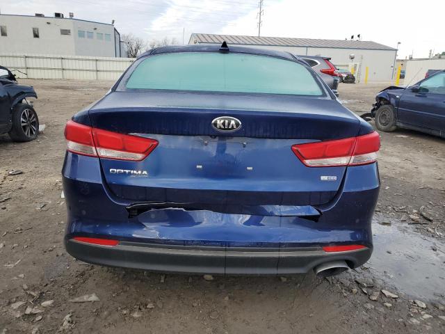 5XXGT4L1XJG214334 - 2018 KIA OPTIMA LX BLUE photo 6