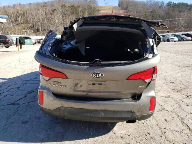 5XYKT3A61EG534517 - 2014 KIA SORENTO LX GRAY photo 6