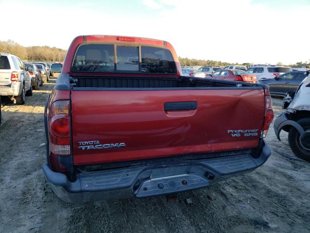 5TEJU62N96Z146278 - 2006 TOYOTA TACOMA DOUBLE CAB PRERUNNER RED photo 6