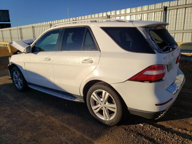 4JGDA5HB9EA283495 - 2014 MERCEDES-BENZ ML 350 4MATIC WHITE photo 2