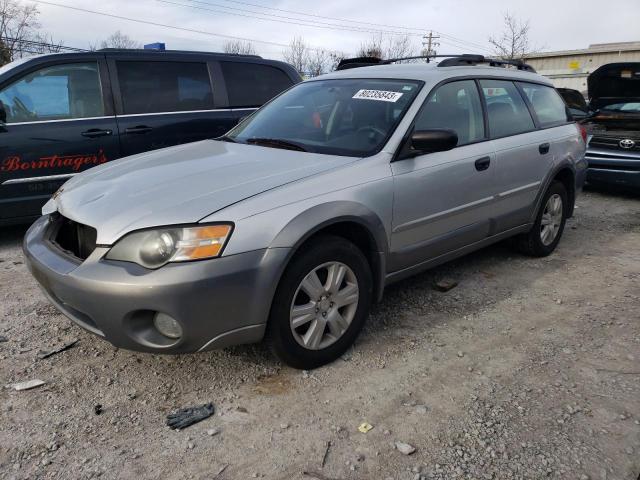 4S4BP61C757354124 - 2005 SUBARU LEGACY OUTBACK 2.5I SILVER photo 1