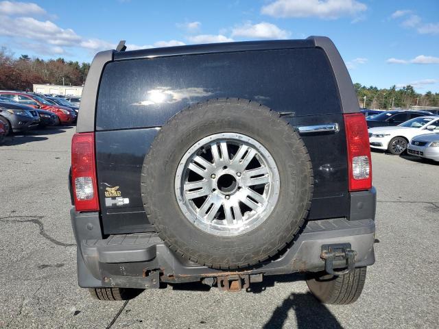 5GTDN13E678190035 - 2007 HUMMER H3 BLACK photo 6