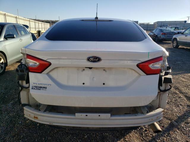 3FA6P0G73FR167606 - 2015 FORD FUSION S WHITE photo 6