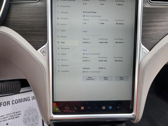 5YJSA1E21GF128586 - 2016 TESLA MODEL S CHARCOAL photo 9