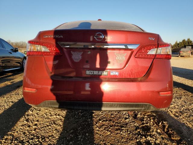 3N1AB7APXFL695587 - 2015 NISSAN SENTRA S BURGUNDY photo 6