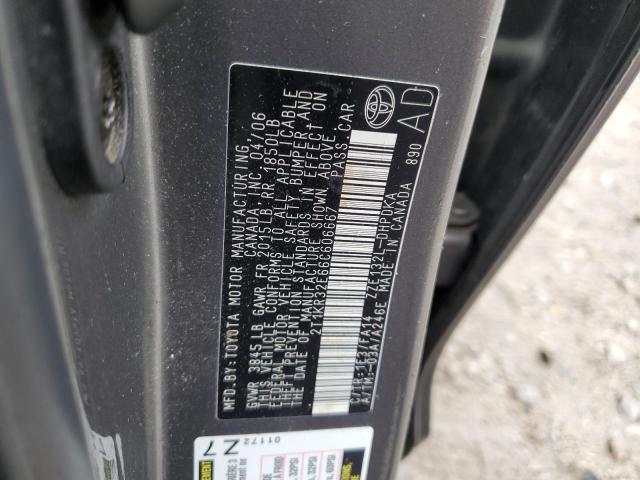 2T1KR32E66C606667 - 2006 TOYOTA COROLLA MA XR GRAY photo 12