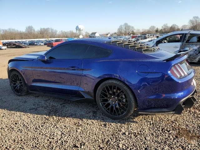 1FA6P8TH9G5235425 - 2016 FORD MUSTANG BLUE photo 2