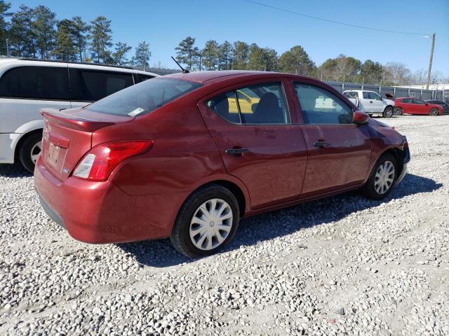 3N1CN7AP2GL831129 - 2016 NISSAN VERSA S RED photo 3