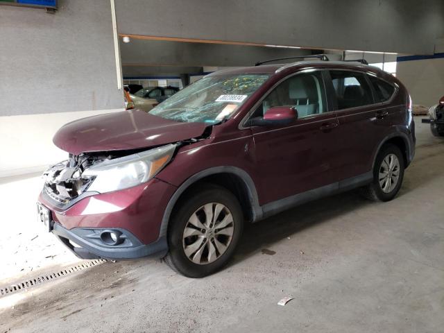 5J6RM4H73CL053454 - 2012 HONDA CR-V EXL BURGUNDY photo 1