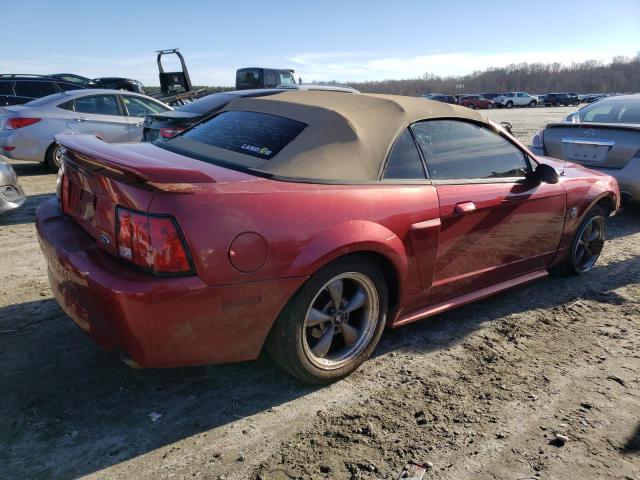 1FAFP45X34F212676 - 2004 FORD MUSTANG GT RED photo 3