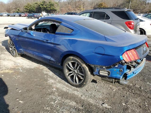 1FA6P8CF0H5246393 - 2017 FORD MUSTANG GT BLUE photo 2