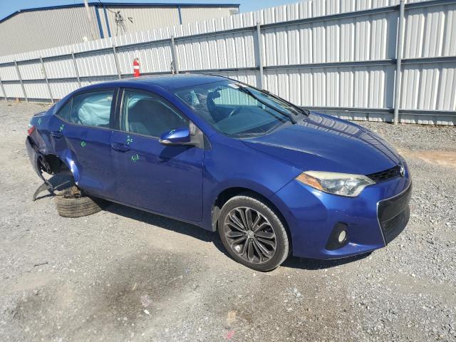 2T1BURHE3FC335818 - 2015 TOYOTA COROLLA L BLUE photo 4