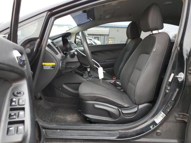 KNAFX4A65E5066258 - 2014 KIA FORTE LX BLACK photo 7