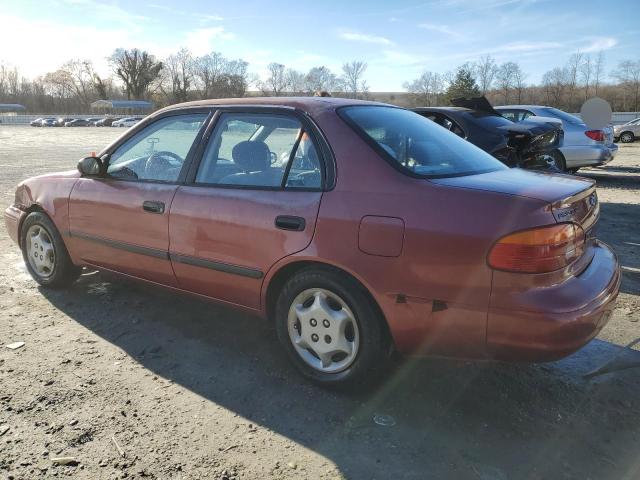 1Y1SK5280WZ434714 - 1998 CHEVROLET GEO PRIZM BASE RED photo 2