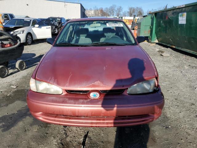 1Y1SK5280WZ434714 - 1998 CHEVROLET GEO PRIZM BASE RED photo 5