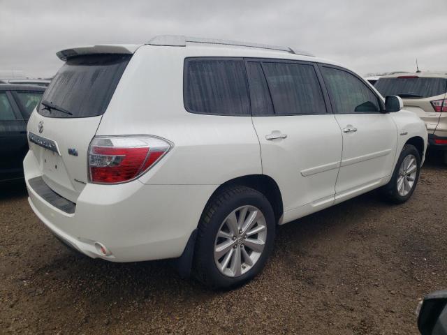 JTEEW44A482016762 - 2008 TOYOTA HIGHLANDER HYBRID LIMITED WHITE photo 3