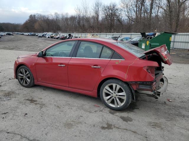 1G1PH5S92B7231243 - 2011 CHEVROLET CRUZE LTZ RED photo 2