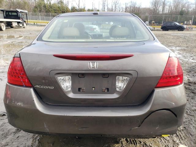 1HGCM56847A051860 - 2007 HONDA ACCORD EX GRAY photo 6