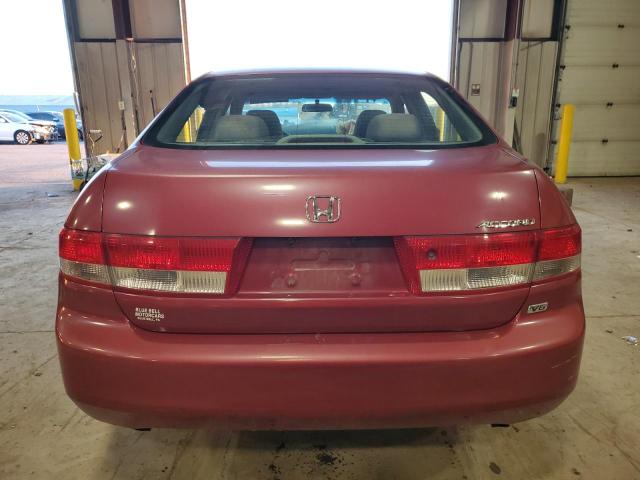 1HGCM66334A028236 - 2004 HONDA ACCORD LX BURGUNDY photo 6