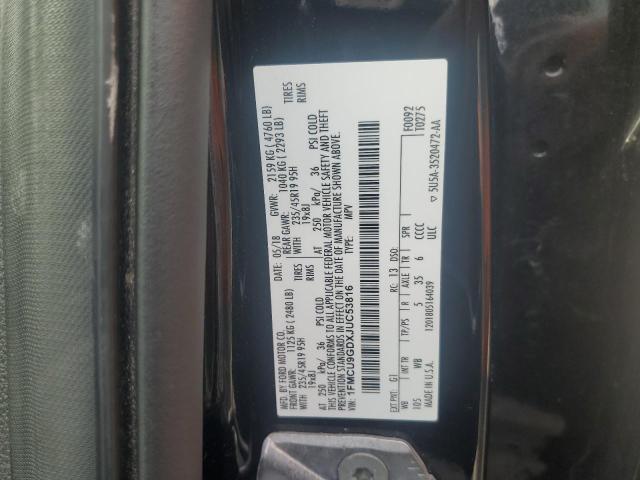 1FMCU9GDXJUC53816 - 2018 FORD ESCAPE SE Siyah fotoğraf 13