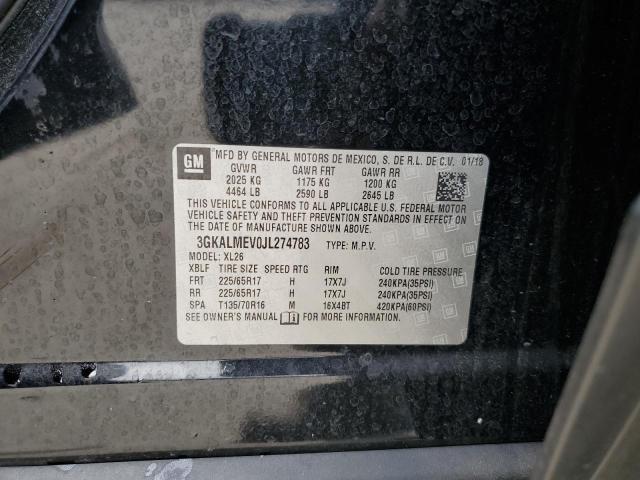 3GKALMEV0JL274783 - 2018 GMC TERRAIN SLE 黑色 照片 12