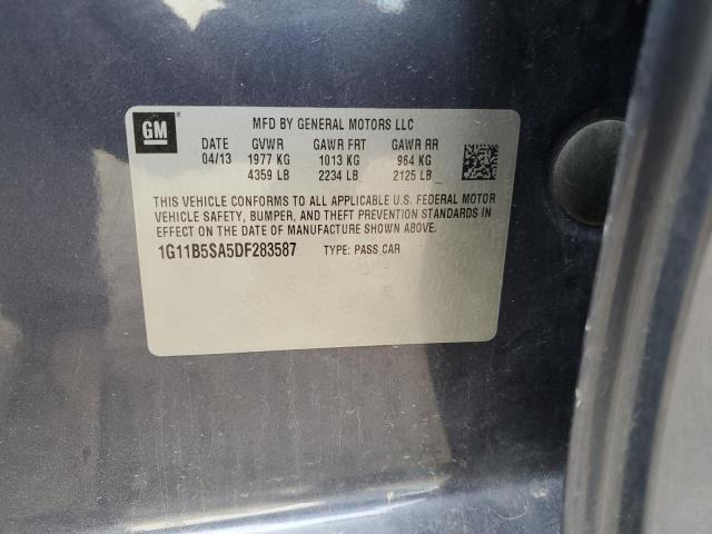 1G11B5SA5DF283587 - 2013 CHEVROLET MALIBU LS BLUE photo 12