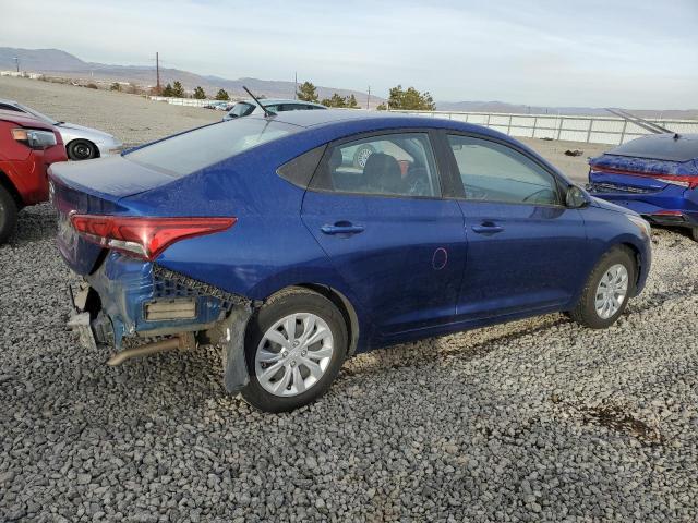 3KPC24A69LE112633 - 2020 HYUNDAI ACCENT SE BLUE photo 3