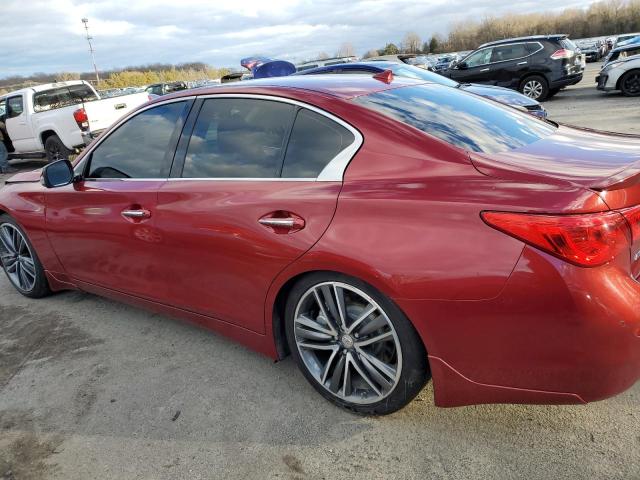 JN1FV7AR5GM451304 - 2016 INFINITI Q50 RED SPORT 400 BURGUNDY photo 2