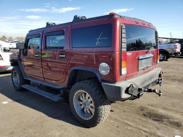 5GRGN23U93H149294 - 2003 HUMMER H2 BURGUNDY photo 2