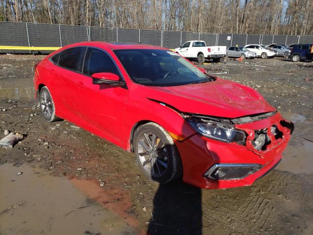 JHMFC1F39KX001844 - 2019 HONDA CIVIC EX RED photo 4