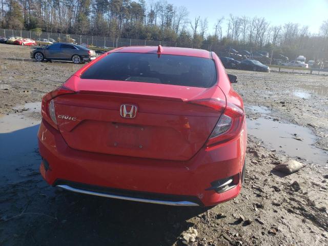 JHMFC1F39KX001844 - 2019 HONDA CIVIC EX RED photo 6