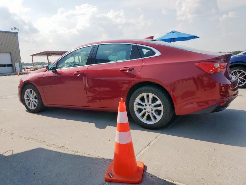 1G1ZD5ST4JF198265 - 2018 CHEVROLET MALIBU LT Бордовий фото 2