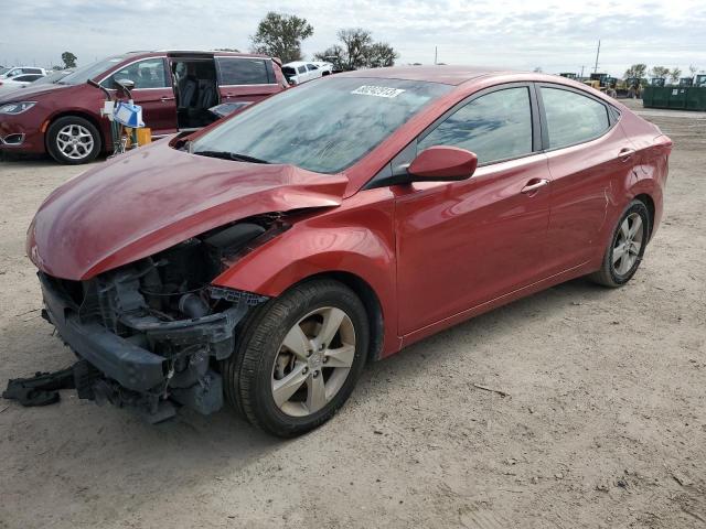 KMHDH4AE3DU811782 - 2013 HYUNDAI ELANTRA GLS RED photo 1