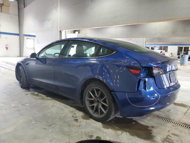 5YJ3E1EB6MF992697 - 2021 TESLA MODEL 3 ლურჯი ფოტო 2