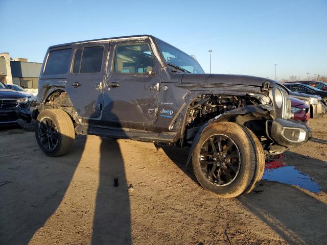1C4JJXP64MW760147 - 2021 JEEP WRANGLER U SAHARA 4XE GRAY photo 4