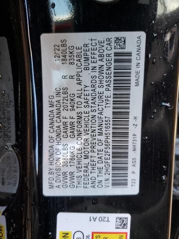 2HGFE2F56PH516557 - 2023 HONDA CIVIC SPORT 黑色 照片 13