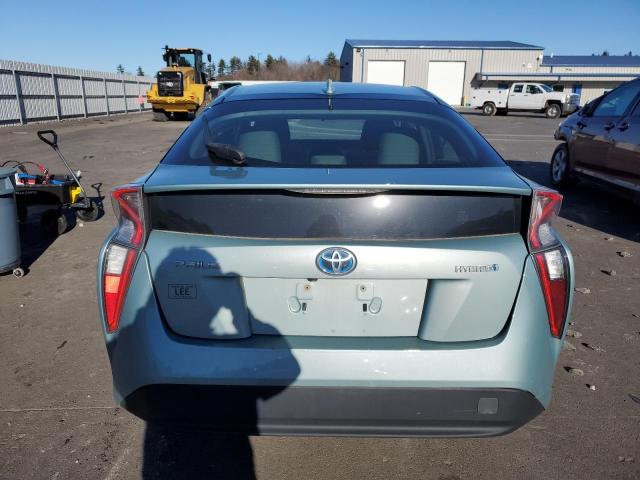 JTDKARFU0G3000710 - 2016 TOYOTA PRIUS TEAL photo 6