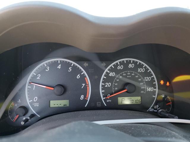 1NXBU4EEXAZ234886 - 2010 TOYOTA COROLLA BASE BLACK photo 9