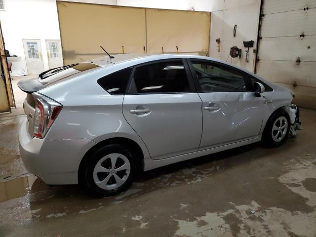 JTDKN3DU9D0344828 - 2013 TOYOTA PRIUS SILVER photo 3