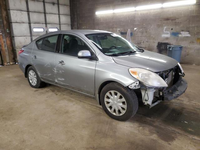 3N1CN7AP9EL822909 - 2014 NISSAN VERSA S GRAY photo 4