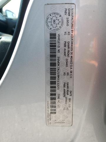 3VWDK7AJ1BM311221 - 2011 VOLKSWAGEN JETTA SILVER photo 13