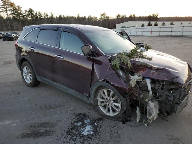 5XYPGDA58KG523260 - 2019 KIA SORENTO LX MAROON photo 4